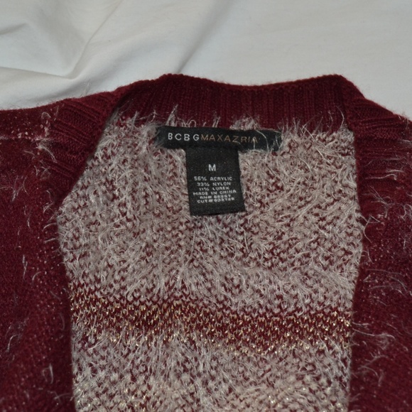 BCBGMaxAzria Open Front Heavy Cardigan M - Picture 3 of 5